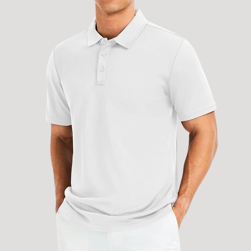 Men's Polo Shirt Regular Fit Short Sleeve Collared Shirt