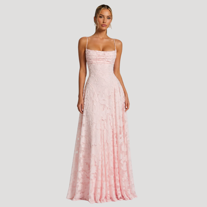 Women's Long Dress Maxi Lace Spaghetti Strap A Line Formal Occasion