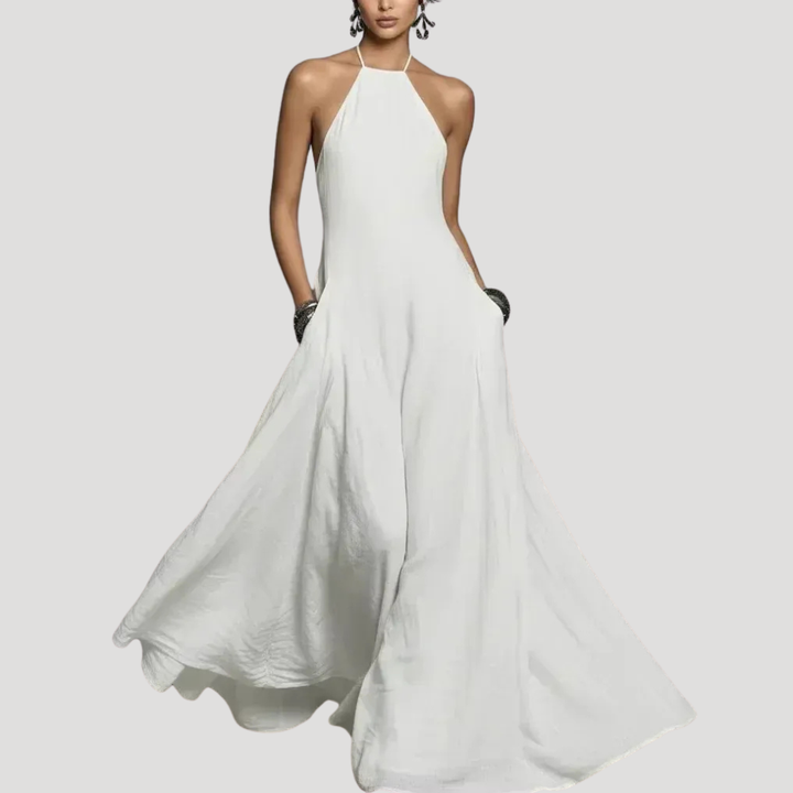 Women's Long Dress Halter Formal Evening Bridesmaid Backless Long