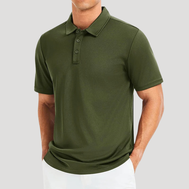 Men's Polo Shirt Regular Fit Short Sleeve Collared Shirt