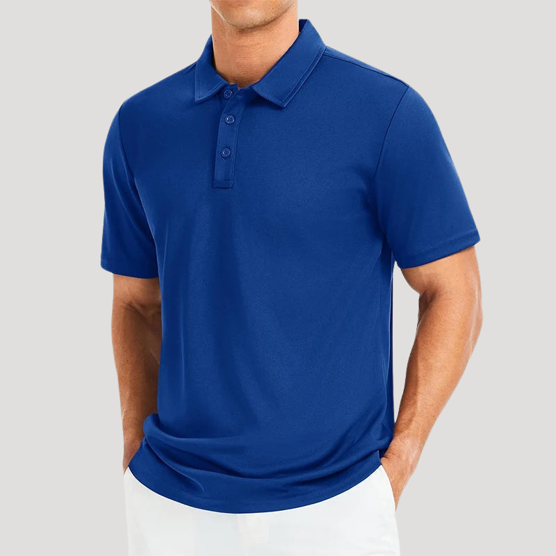 Men's Polo Shirt Regular Fit Short Sleeve Collared Shirt