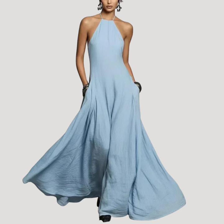 Women's Long Dress Halter Formal Evening Bridesmaid Backless Long