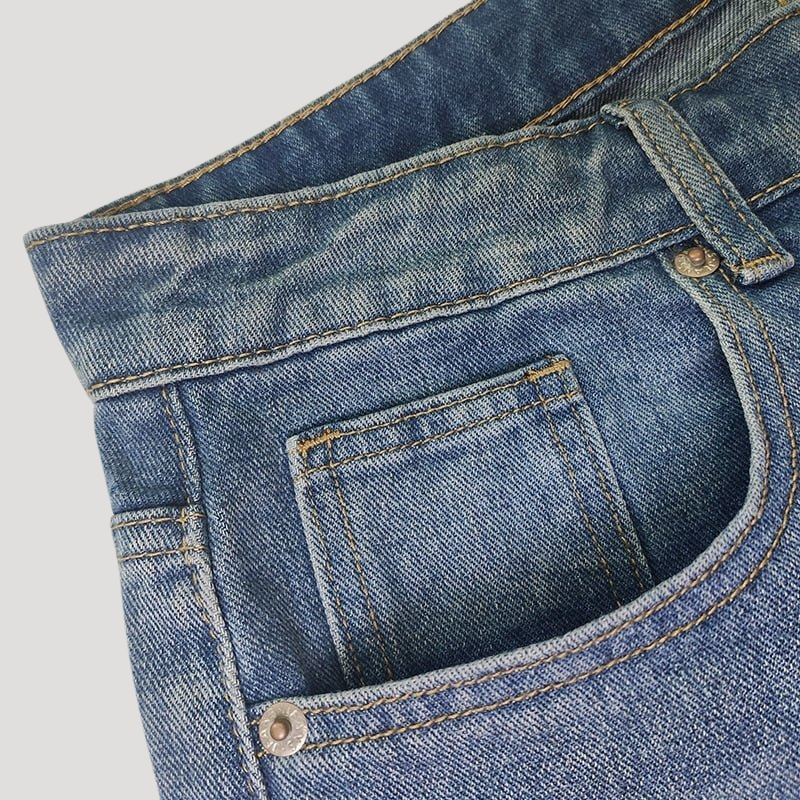 Women's Baggy Wide Leg Mid Waist Jeans Loose Fit Denim Pants