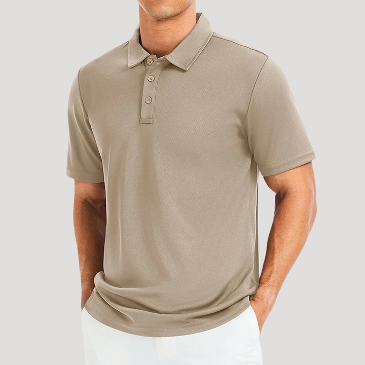 Men's Polo Shirt Regular Fit Short Sleeve Collared Shirt