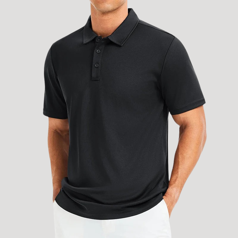 Men's Polo Shirt Regular Fit Short Sleeve Collared Shirt