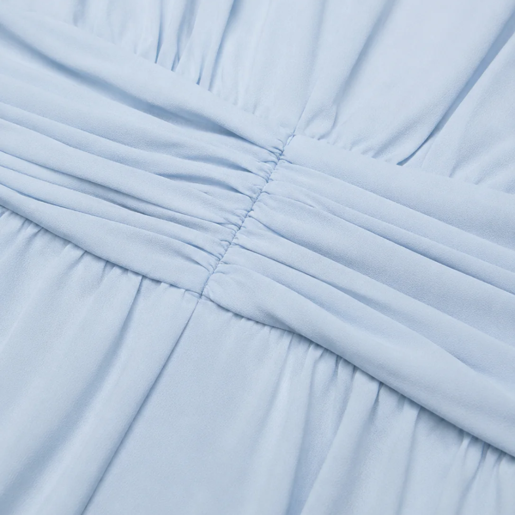 Women's Long Dress Maxi Pleated Sleeveless Chiffon Evening Wear