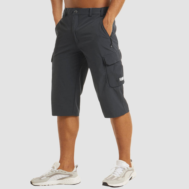 Men's Cargo Shorts Casual Utility Pocket Knee Length Outdoor