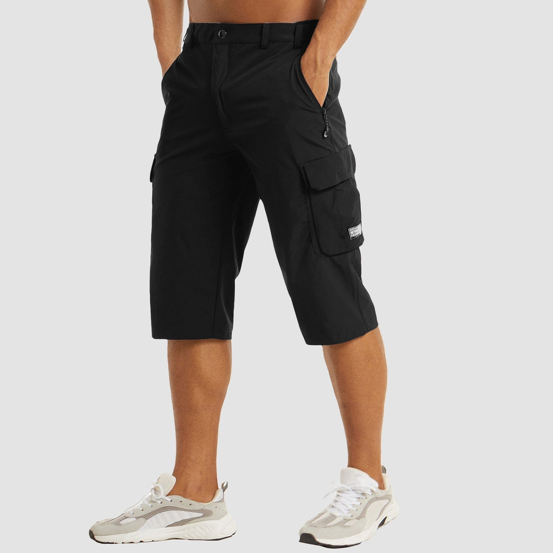 Men's Cargo Shorts Casual Utility Pocket Knee Length Outdoor