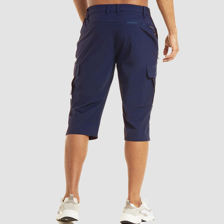Men's Cargo Shorts Casual Utility Pocket Knee Length Outdoor